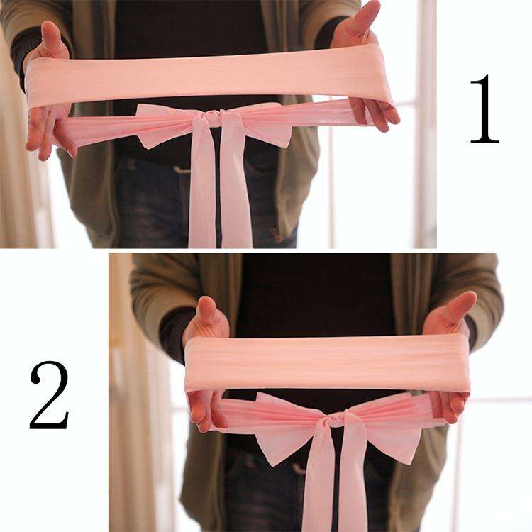 For Wedding Events Party Ceremony Banquet Christmas Decoration Chair Sash Bow Elastic Chair Ribbo...