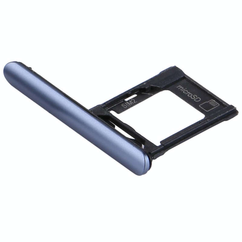 SIM / Micro SD Card Tray, Double Tray for Sony Xperia XZ1(Blue)