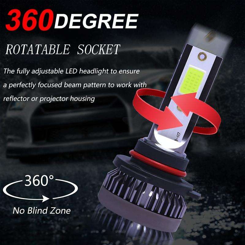 2 PCS H7 DC9-36V / 36W / 8000K / 6000LM IP68 Car / Motorcycle Mini COB LED Headlight Lamps / Fog ...