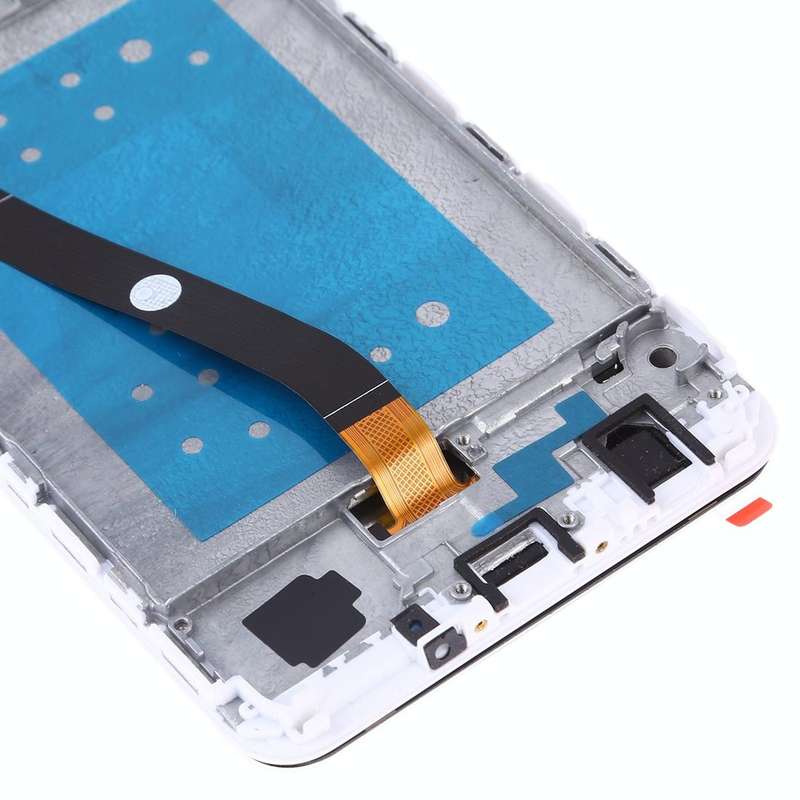 OEM LCD Screen for Huawei Honor 7X Digitizer Full Assembly with Frame (White)