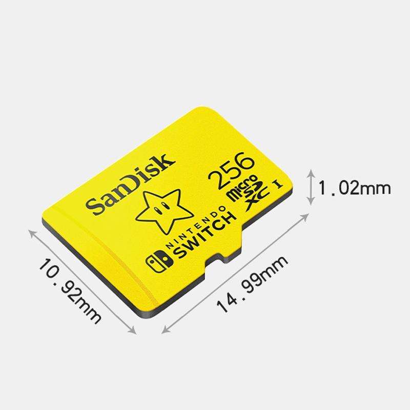 SanDisk SDSQXAO TF Card Micro SD Memory Card for Nintendo Switch Game Console, Capacity: 128GB Red