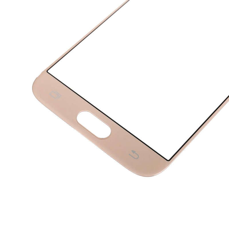 For Samsung Galaxy J5 (2017) / J530 10pcs Front Screen Outer Glass Lens (Gold)