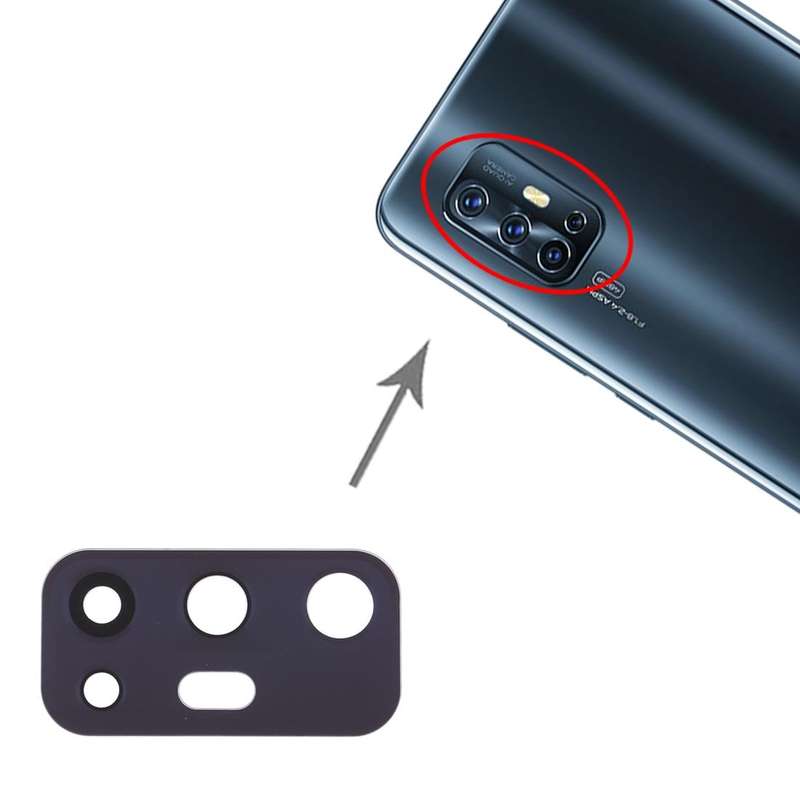 For Vivo V17 10pcs Back Camera Lens (Black)