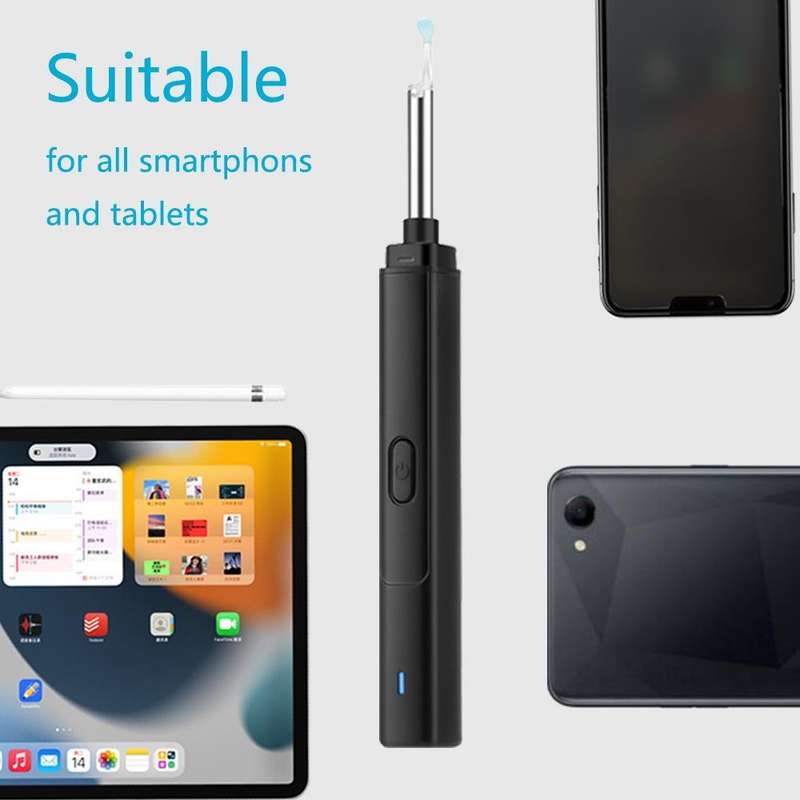H02006 WiFi Smart Visual Ear Pick HD Digital Mouth Nose Ear Endoscope (White)