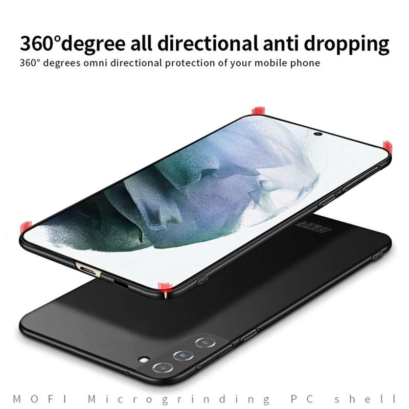 For Samsung Galaxy S22 5G MOFI Frosted PC Ultra-thin Hard Phone Case(Black)