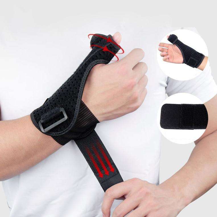2 PCS Wrist Brace Sprain Fracture Tenosynovitis Thumb Steel Bar Support, Size: Free Size, Specifi...