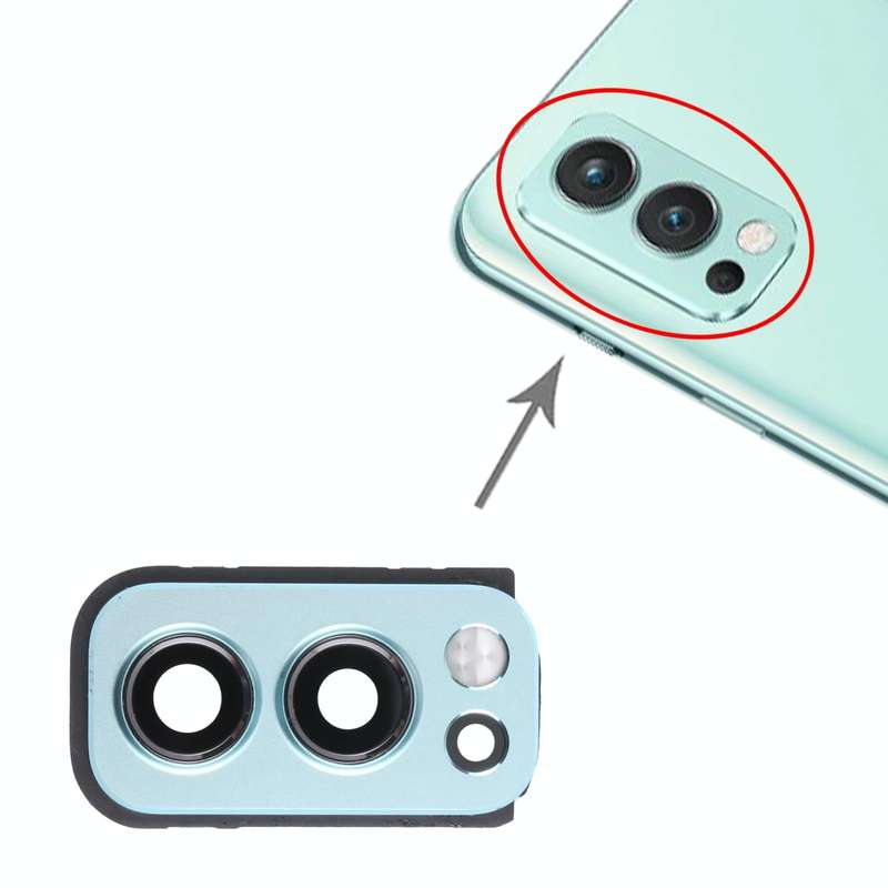 For OnePlus Nord 2 Camera Lens Cover (Blue)