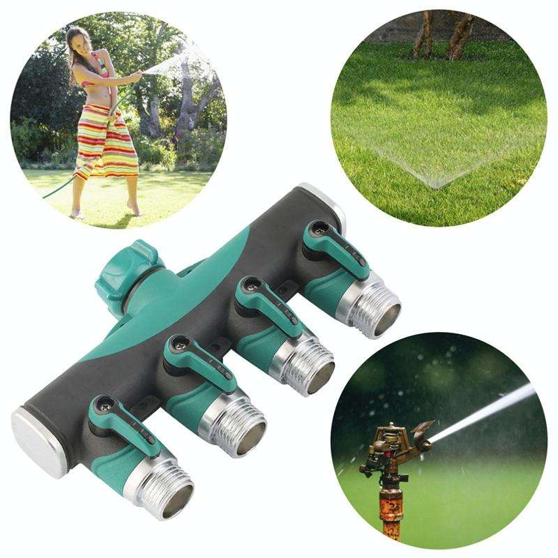 4 In 1 Multi-function Garden Water Sprinklers Lawn Irrigation Valve Water Dividing Controller Wat...