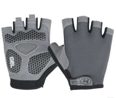 Cycling Shock Absorbing Anti-Slip Gloves Fitness Weight Lifting Training Half-finger Gloves, Size...