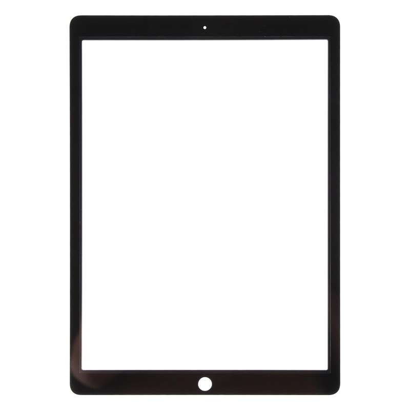 For iPad Pro 12.9 2015 Front Screen Outer Glass Lens with OCA Optically Clear Adhesive(Black)