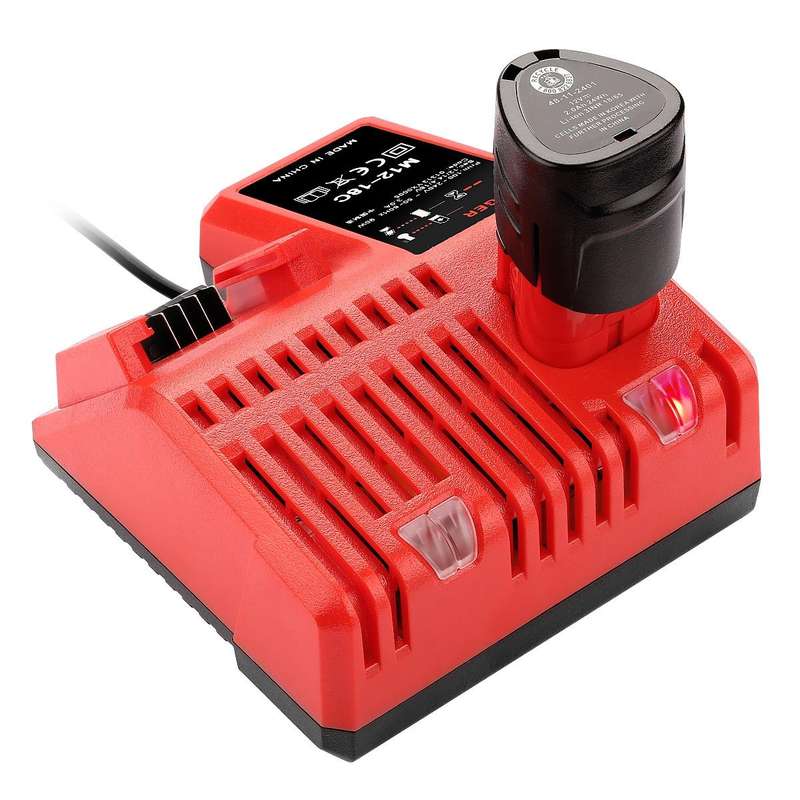 M12-18C For Milwaukee 18V Power Tools Battery Charger, Plug: US
