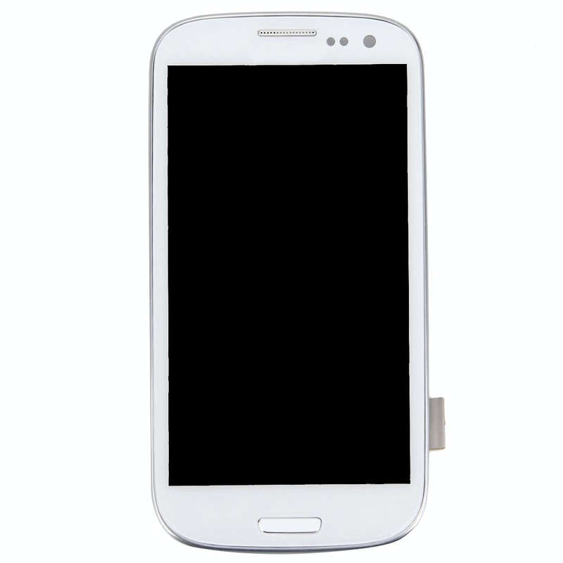 LCD Display (4.65 inch TFT) + Touch Panel with Frame for Galaxy SIII / i9300(White)