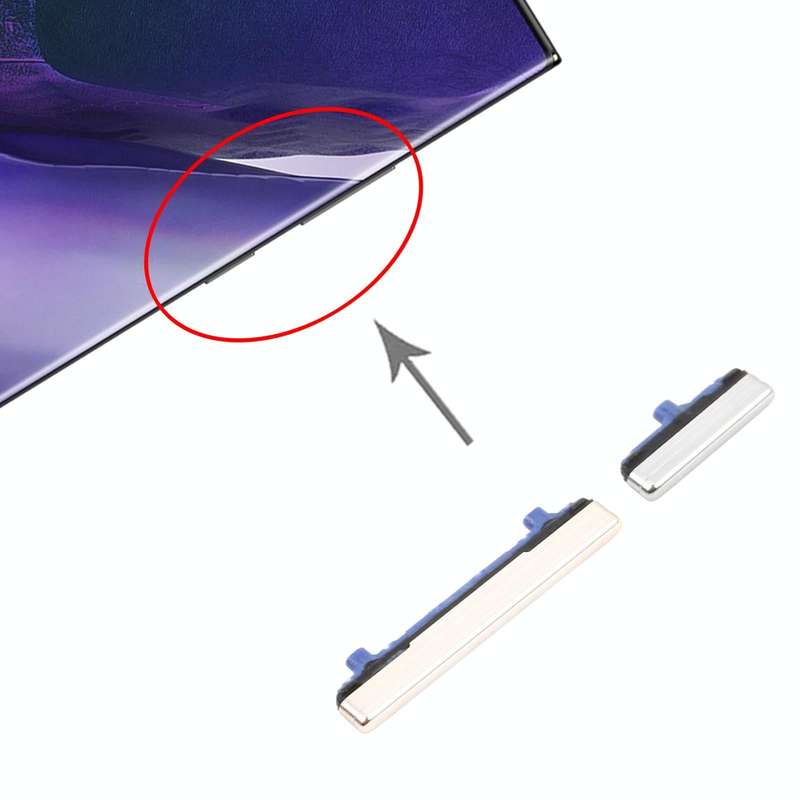 For Samsung Galaxy Note20 Ultra Power Button and Volume Control Button(Silver)