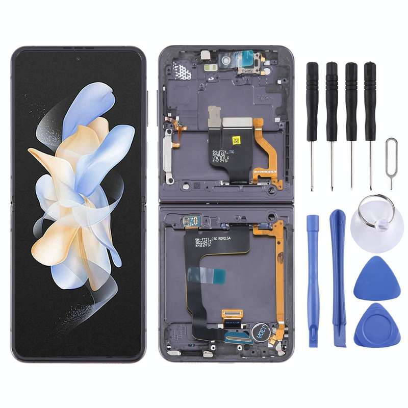 For Samsung Galaxy Z Flip4 SM-F721 Original LCD Screen Digitizer Full Assembly with Frame (Black)