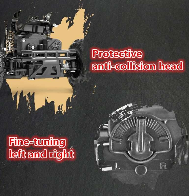 HD6241 1:16 Mountain-climbing Bigfoot Four-wheel Children Remote-controlled Off-road Vehicle Toy(...