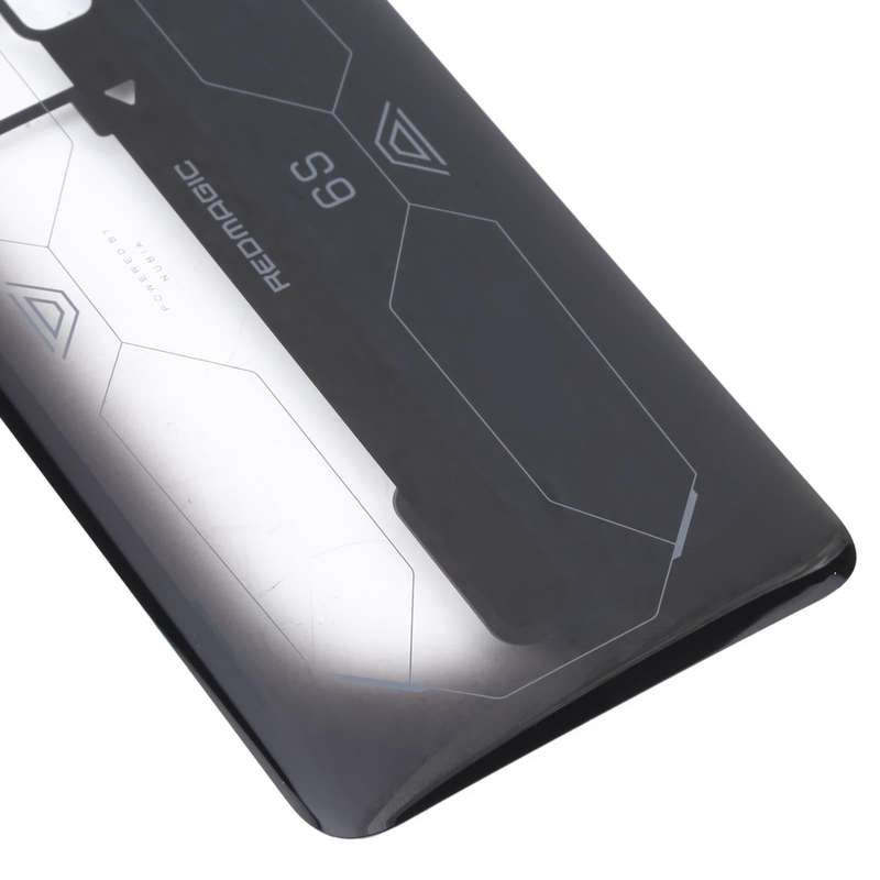Battery Glass Back Cover for ZTE Nubia Red Magic 6S(Transparent Black)