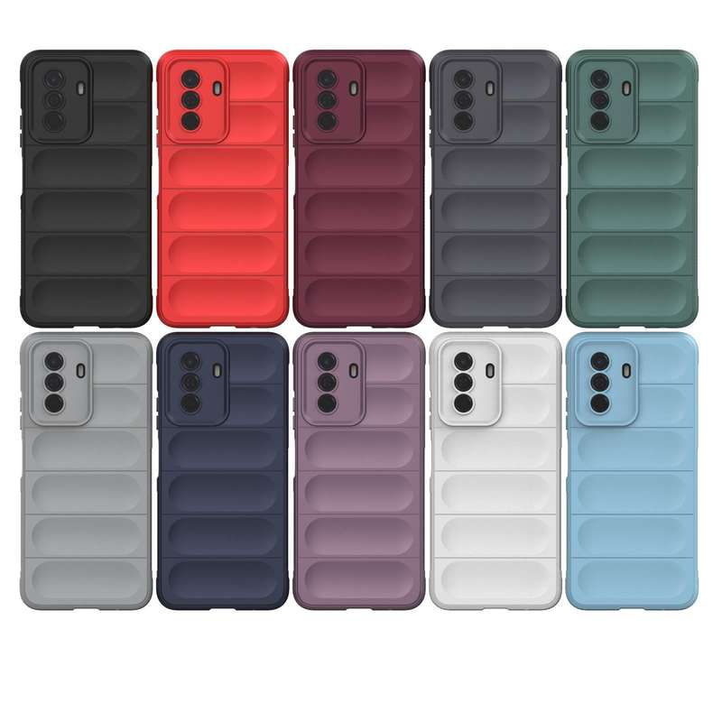 For Huawei Enjoy 50 4G / Nova Y70 Magic Shield TPU + Flannel Phone Case(Wine Red)