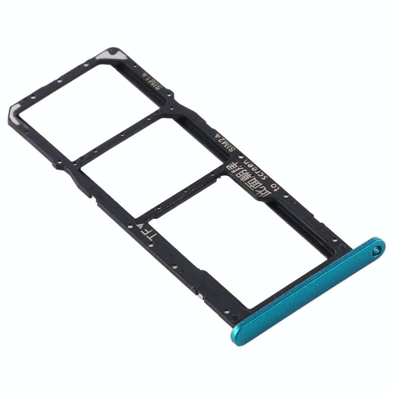 SIM Card Tray + SIM Card Tray + Micro SD Card Tray for Huawei Y6p (Green)
