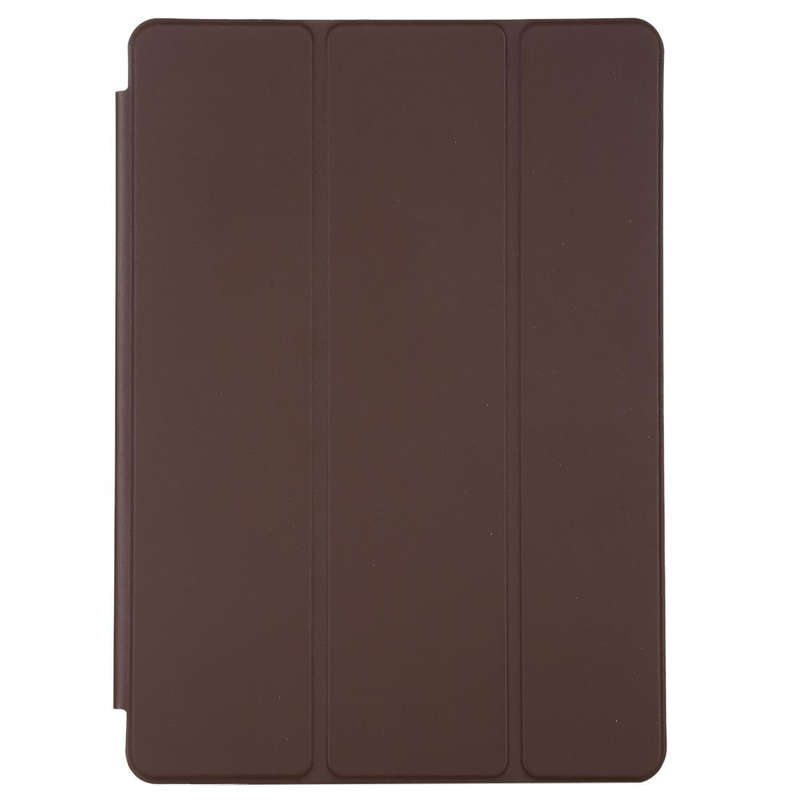For iPad Air 3 10.5 inch Horizontal Flip Smart Leather Case with Three-folding Holder(Dark Brown)