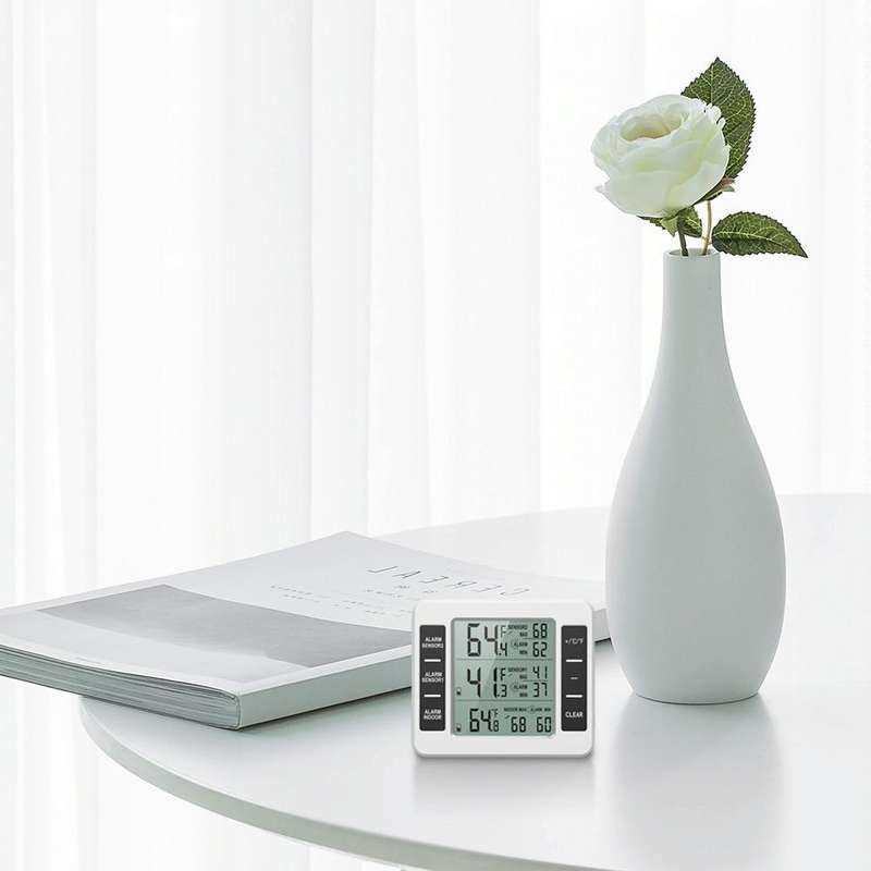 SN010 Wireless Indoor Outdoor High-Precision Thermometer Electronic Refrigerator Thermometers(One...