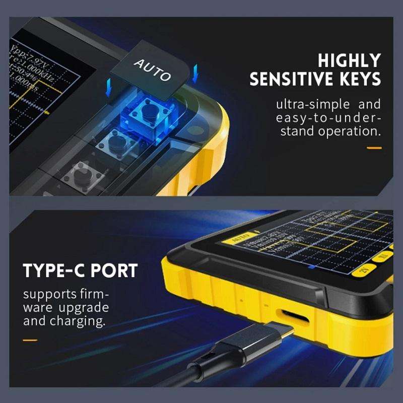 FNIRSI Handheld Small Digital Oscilloscope For Maintenance, Specification: Standard