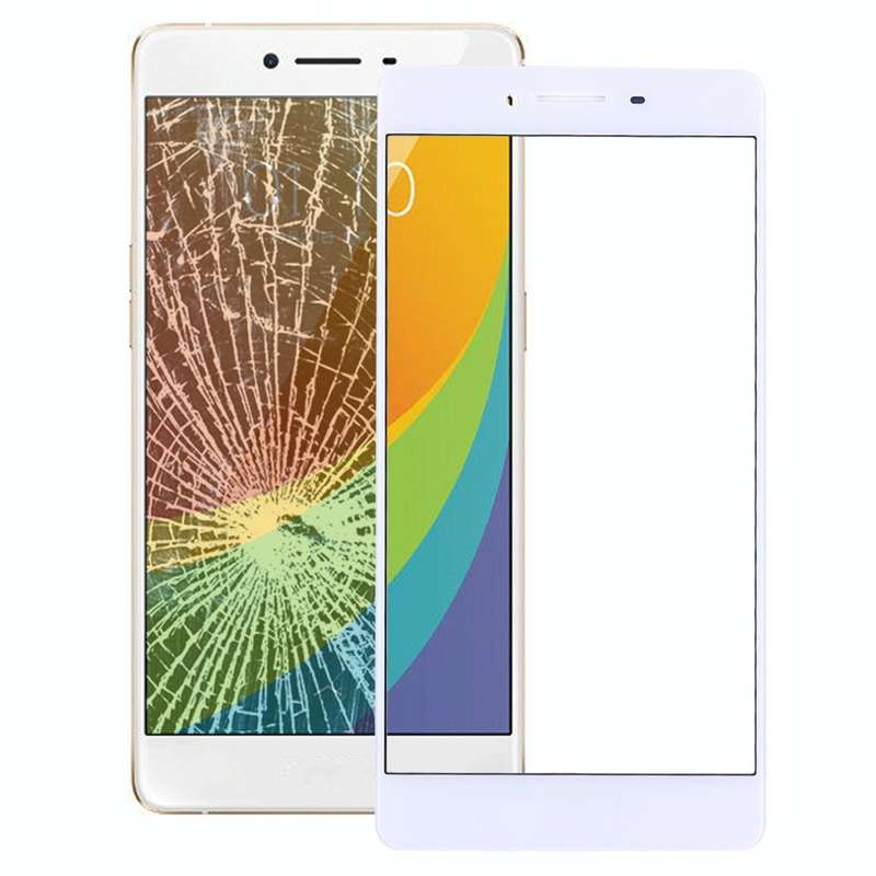For OPPO R7s Front Screen Outer Glass Lens (White)