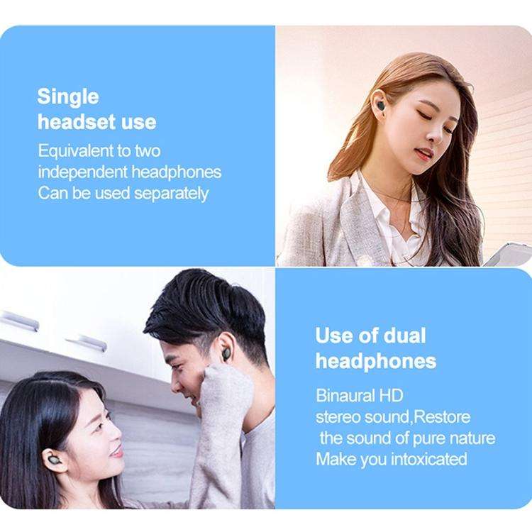 L21 Pro IPX7 Waterproof Wireless Bluetooth Earphone with Charging Box & Digital Display, Support ...