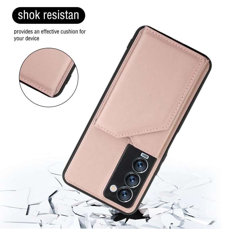 For Tecno Camon 18 Premier Skin Feel PU + TPU + PC Phone Case(Rose Gold)