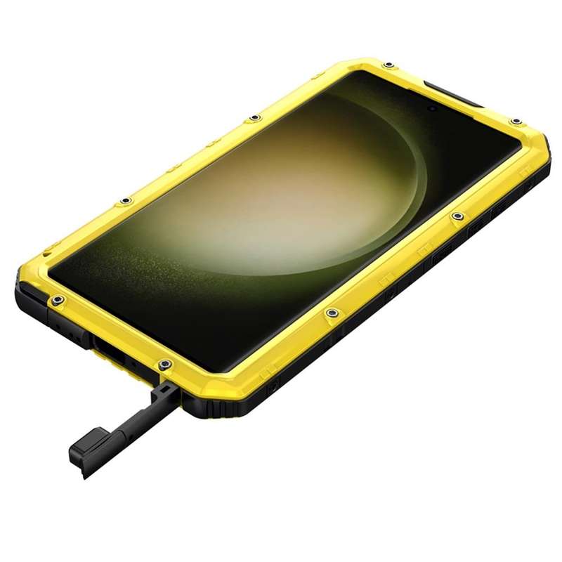 For Samsung Galaxy S23 Ultra 5G RedPepper Wolf 360 Full Body Rugged IP68 Waterproof Phone Case(Ye...
