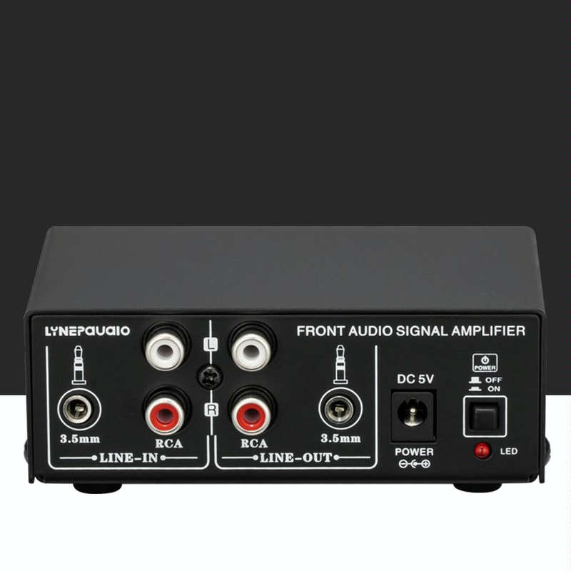 B053 Front Stereo Sound Amplifier Headphone Speaker Amplifier Booster with Volume Adjustment, 2-W...