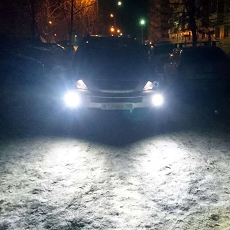 2 PCS 9005 / 9006 DC12V 4.3W 6000K 500LM Car Fog Lights with 12LEDs SMD-2525