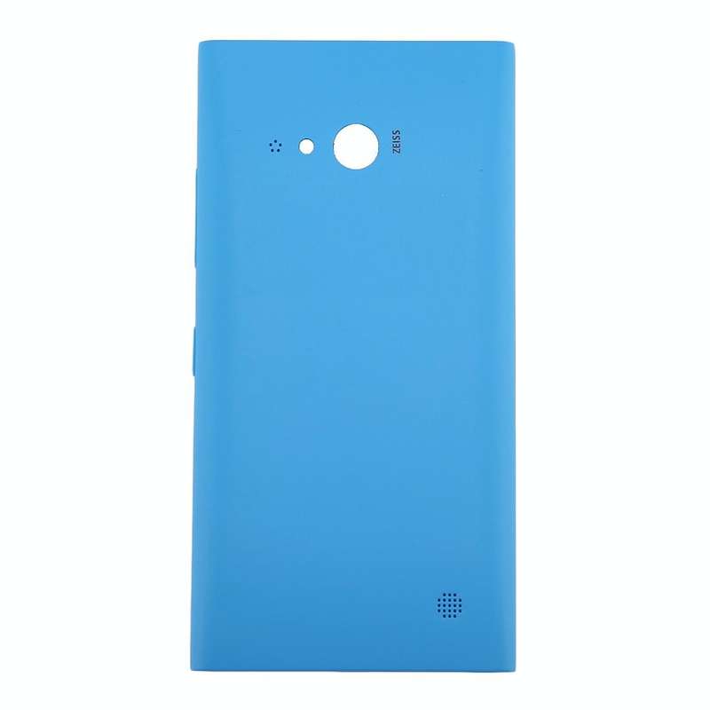 for Nokia Lumia 735 Solid Color NFC Battery Back Cover(Blue)