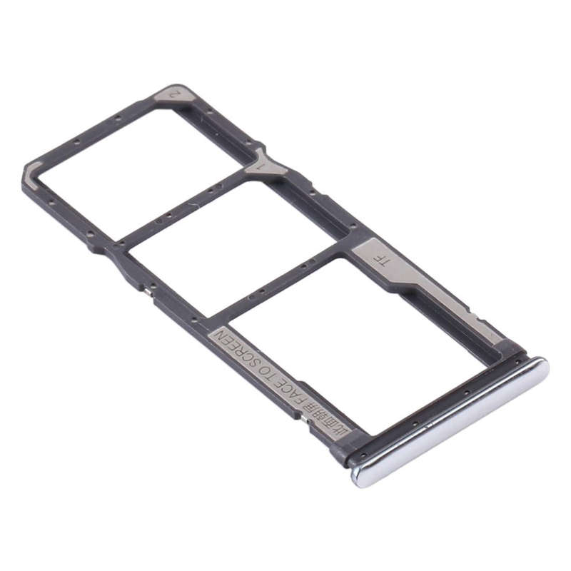 SIM Card Tray + SIM Card Tray + Micro SD Card Tray for Xiaomi Redmi Note 8T / Redmi Note 8 (Silver)