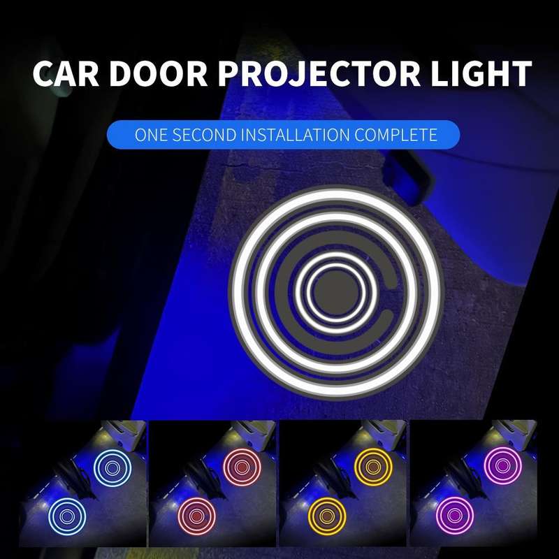 LED Infrared Induction Car Door Welcome Light Night Projection Ambient Light, Specification: Ener...