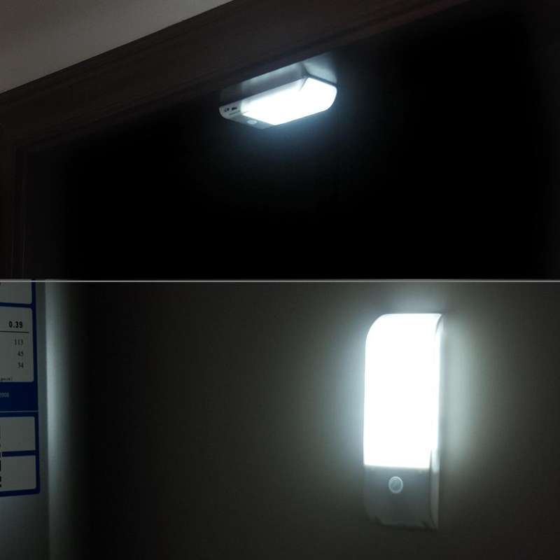 PIR Human Body Motion Sensor White Light LED Night Light, 1W 12 LEDs 240 LM USB Charging, Sensor ...
