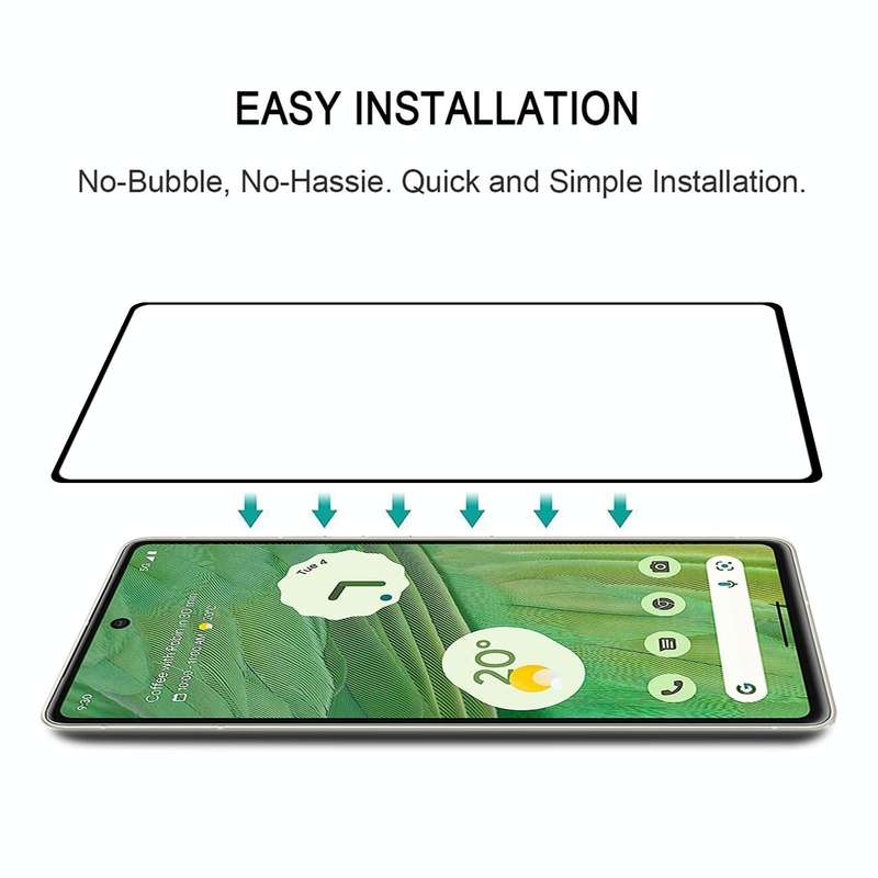 For Google Pixel 7 Full Glue Full Cover Screen Protector Tempered Glass Film