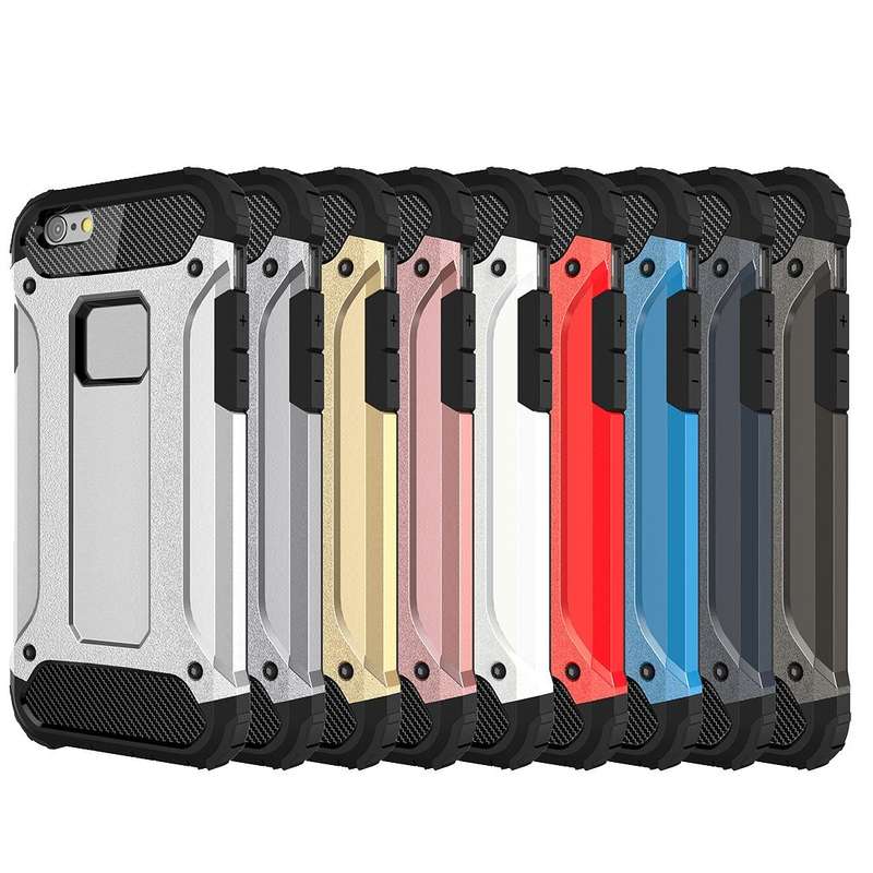 For iPhone 6 & 6s Tough Armor TPU + PC Combination Case(Grey)