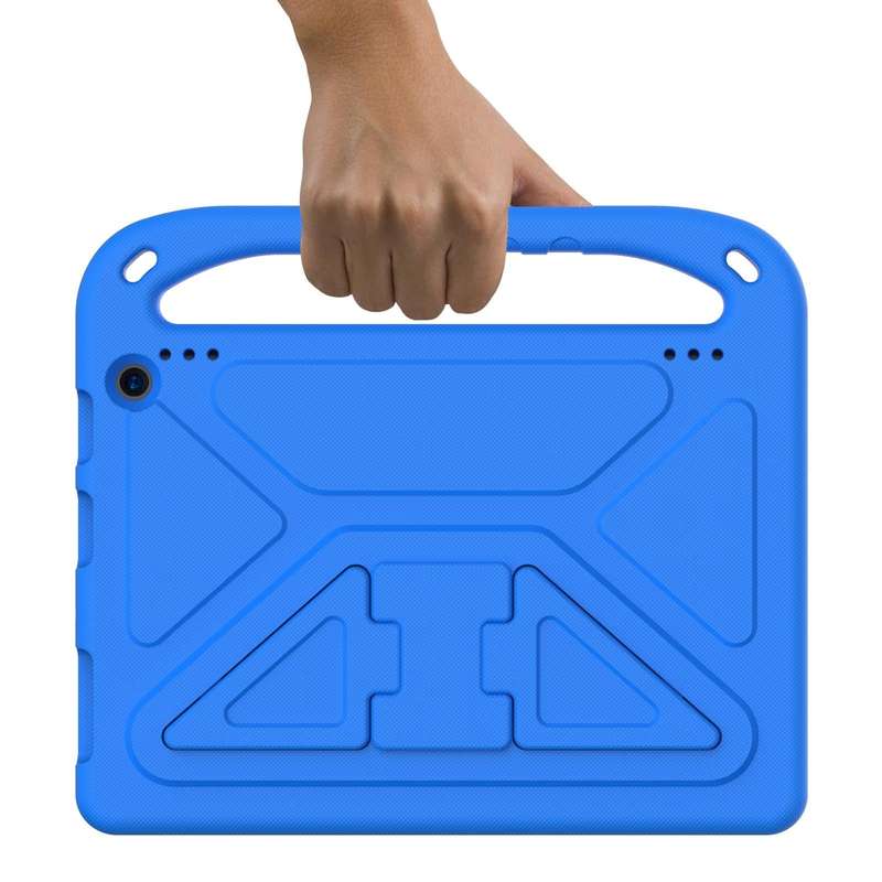 For Amazon Fire HD 10 2021 Handle Portable EVA Shockproof Anti Falling Protective Case with Trian...