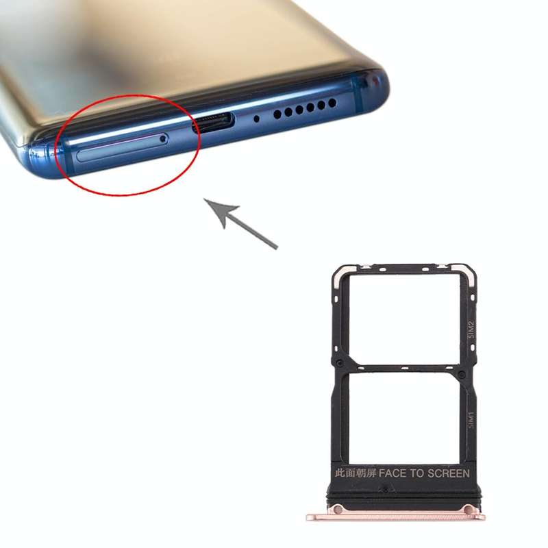 SIM Card Tray + SIM Card Tray for Xiaomi Mi 10(Gold)