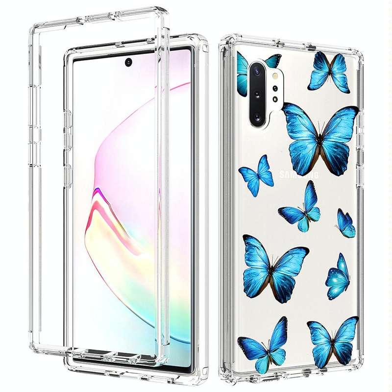 For Samsung Galaxy Note 10 Plus 2 in 1 High Transparent Painted Shockproof PC + TPU Protective Ca...