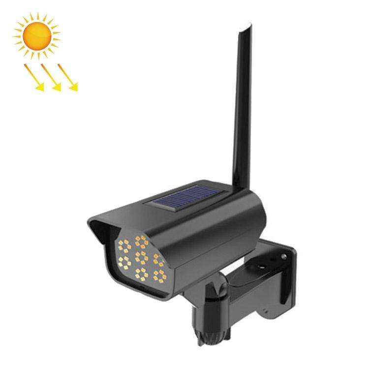 Solar Sensor LED Wall Light Simulation Surveillance Camera Glare Anti-Thief Street Lamp, Style: 3...
