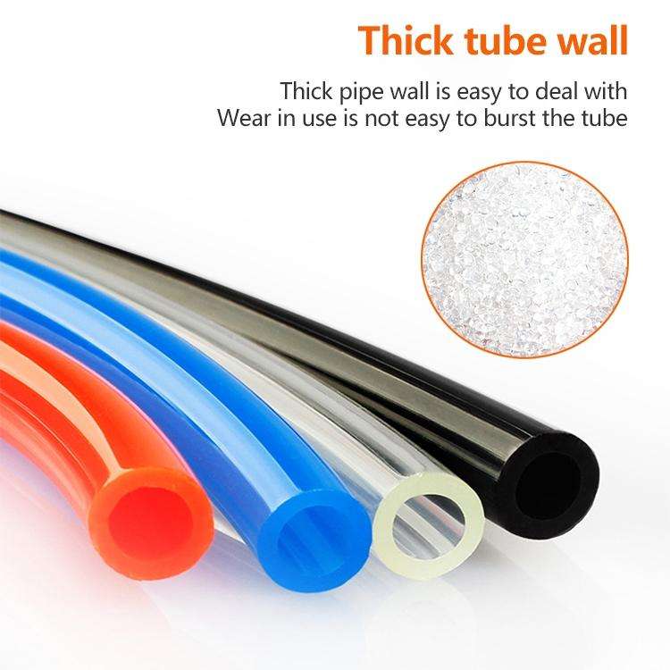 LAIZE Pneumatic Compressor Air Flexible PU Tube, Specification:10x6.5mm, 88m(Black)