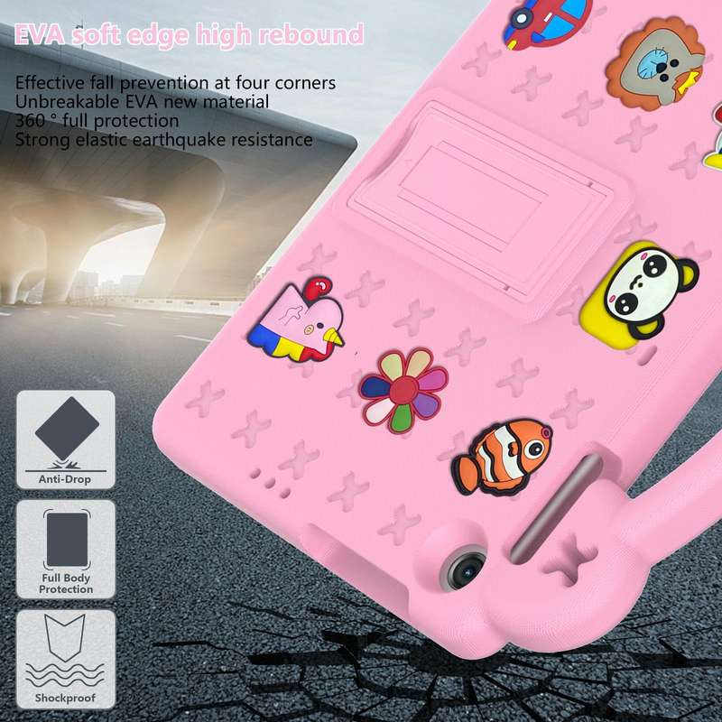For Lenovo Tab M10 3rd Gen TB328FU / TB328XU 2022 10.1 Handle Kickstand Children EVA Shockproof T...