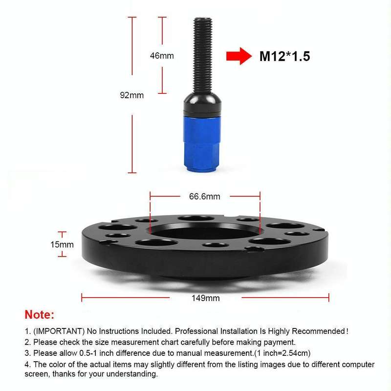 For Mercedes-Benz 15mm Car Modified Wheel Hub Flange Center Wheel Spacer with M12x1.5 Screws (Blue)