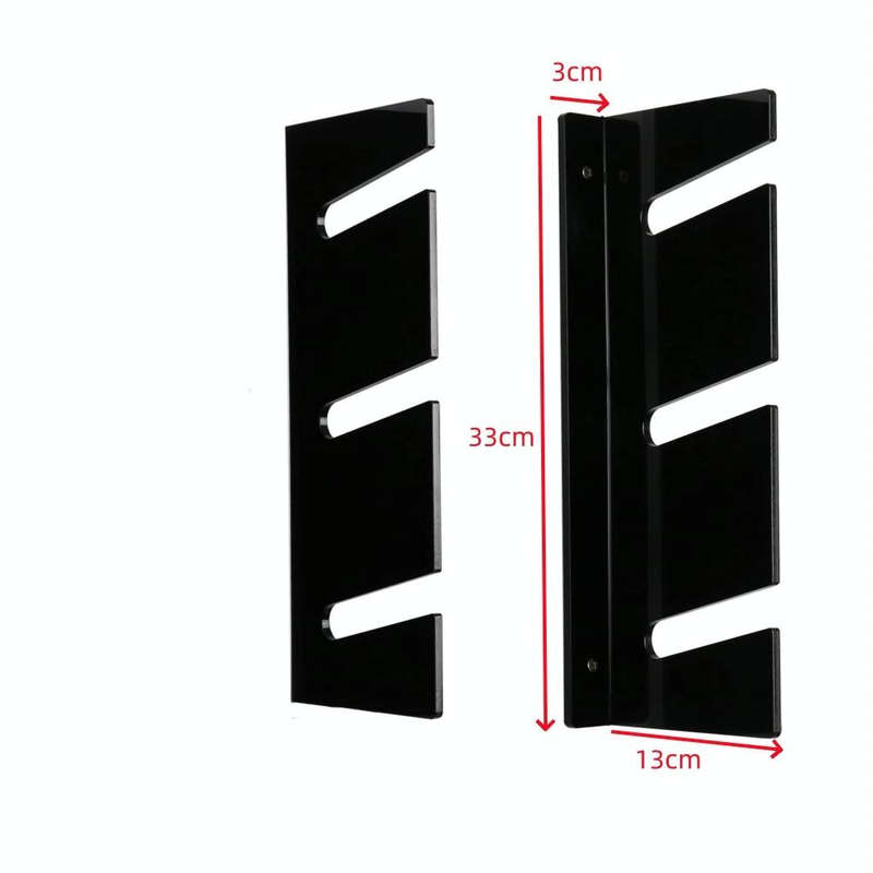 YX076 Wall Mount Four Wheel Skateboard Storage Bracket(Black)