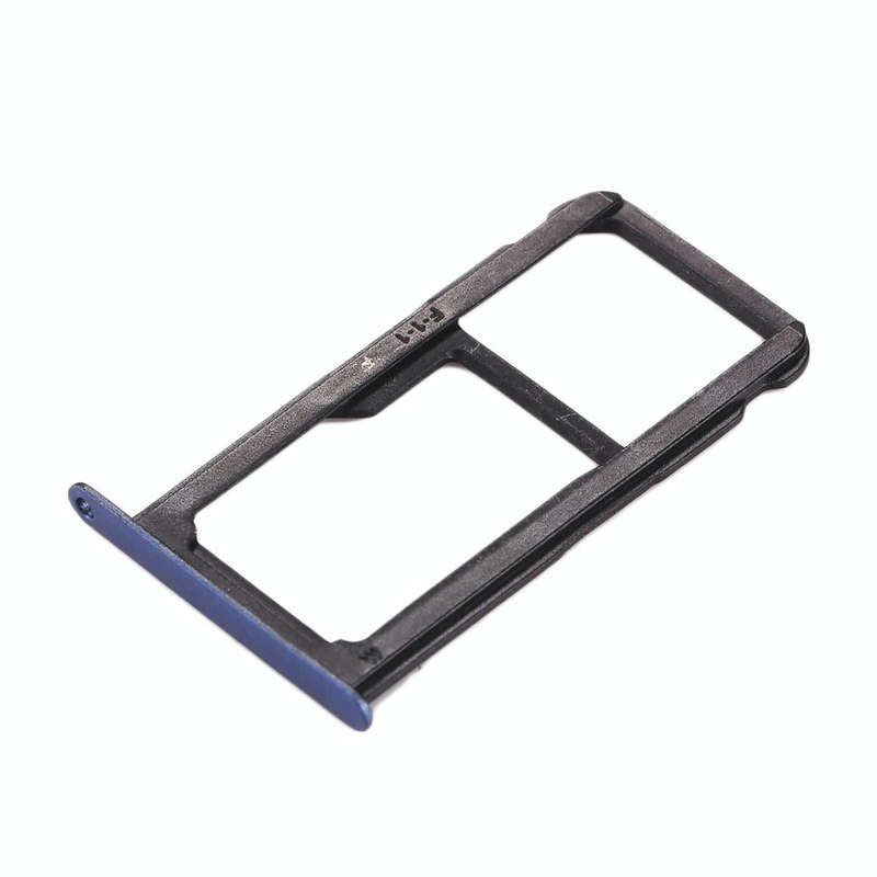For Huawei P10 Lite SIM Card Tray & SIM / Micro SD Card Tray(Blue)