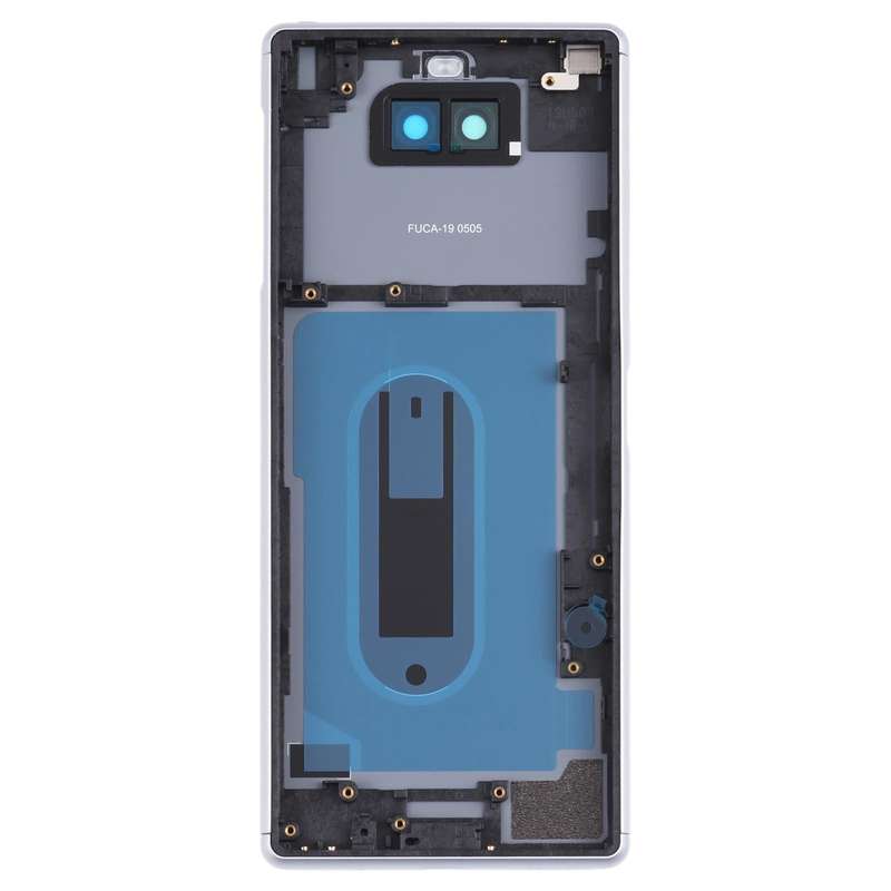 For Sony Xperia 8 Battery Back Cover with Middle Frame & Camera Lens Cover(Silver)