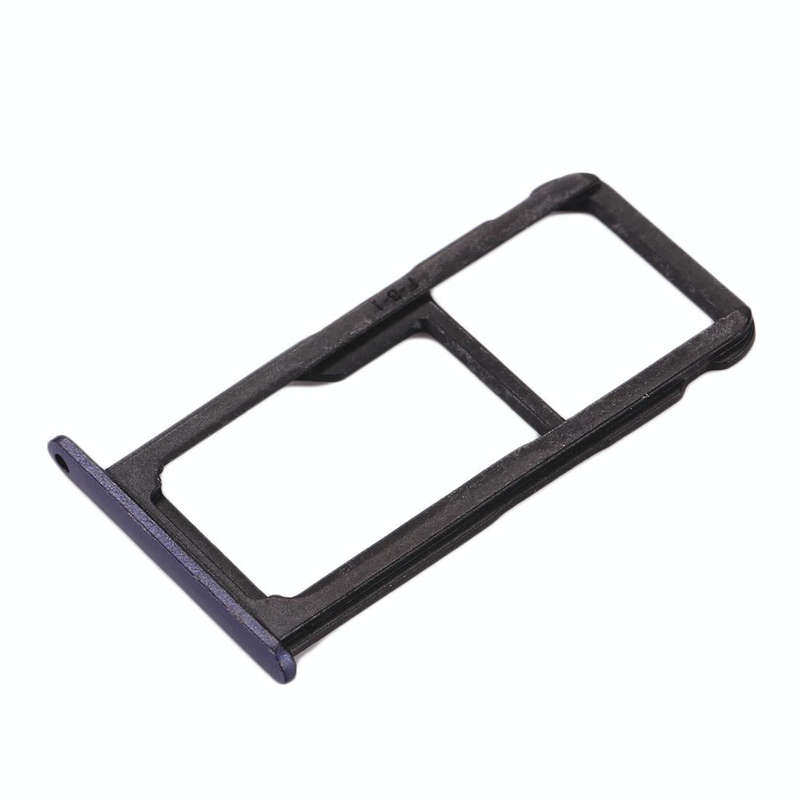 For Huawei Honor 8 Lite / P8 Lite 2017 SIM Card Tray & SIM / Micro SD Card Tray(Blue)