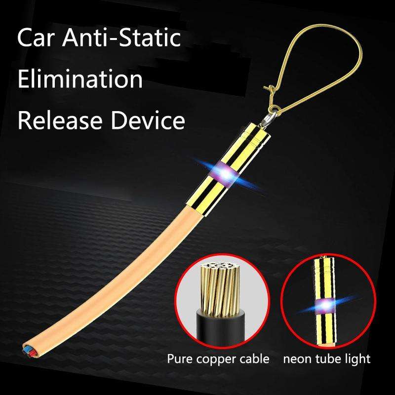 2 PCS P183 Car Anti-Static Elimination Release Device Grounding Strip Car Off-Road Exhaust Pipe A...