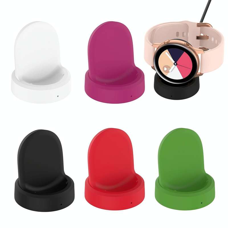 For Samsung Galaxy Watch5 / Watch5 Pro USB Vertical Magnetic Charger Holder(Green)